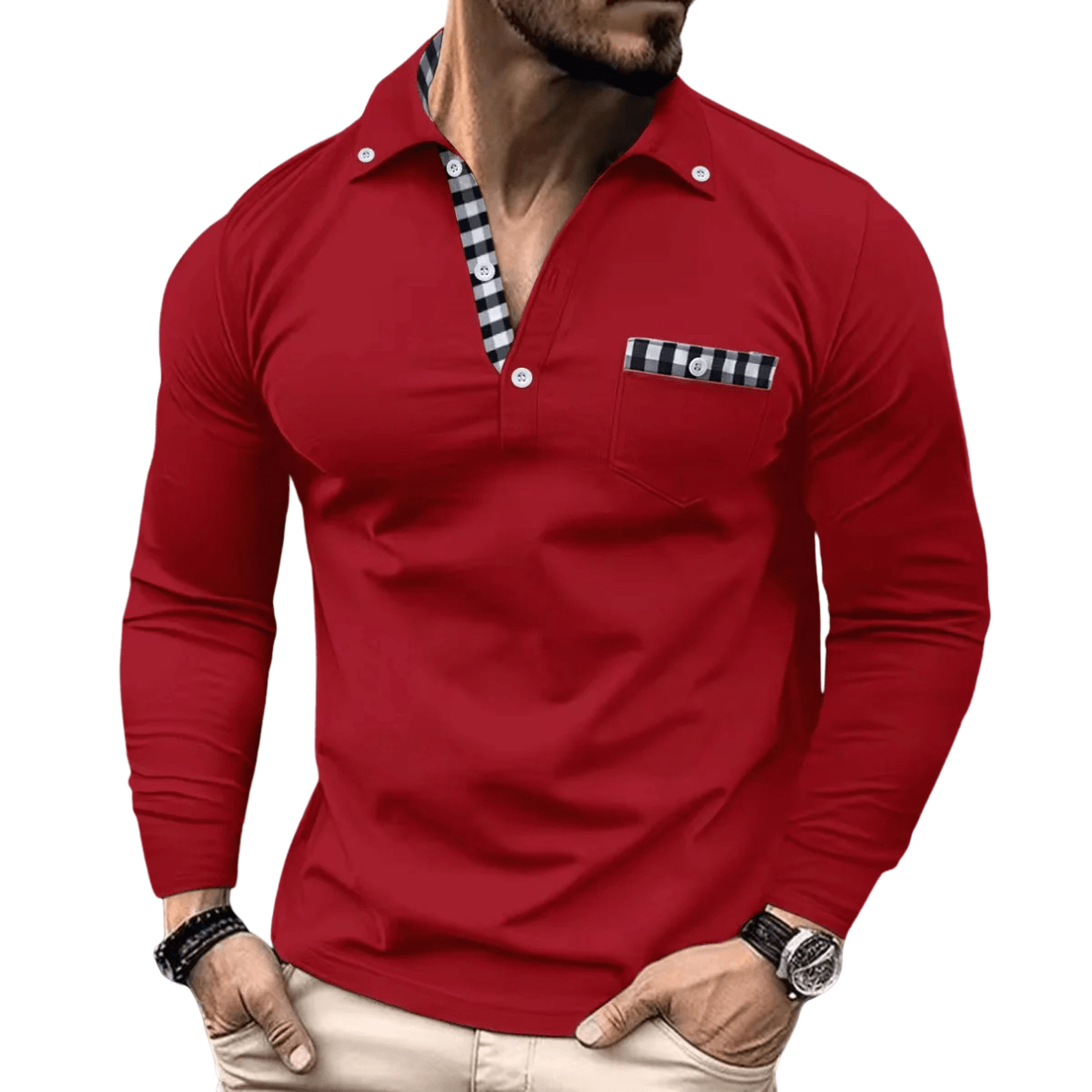 Lotas | Polo Elegante A Cuadros Para Hombre