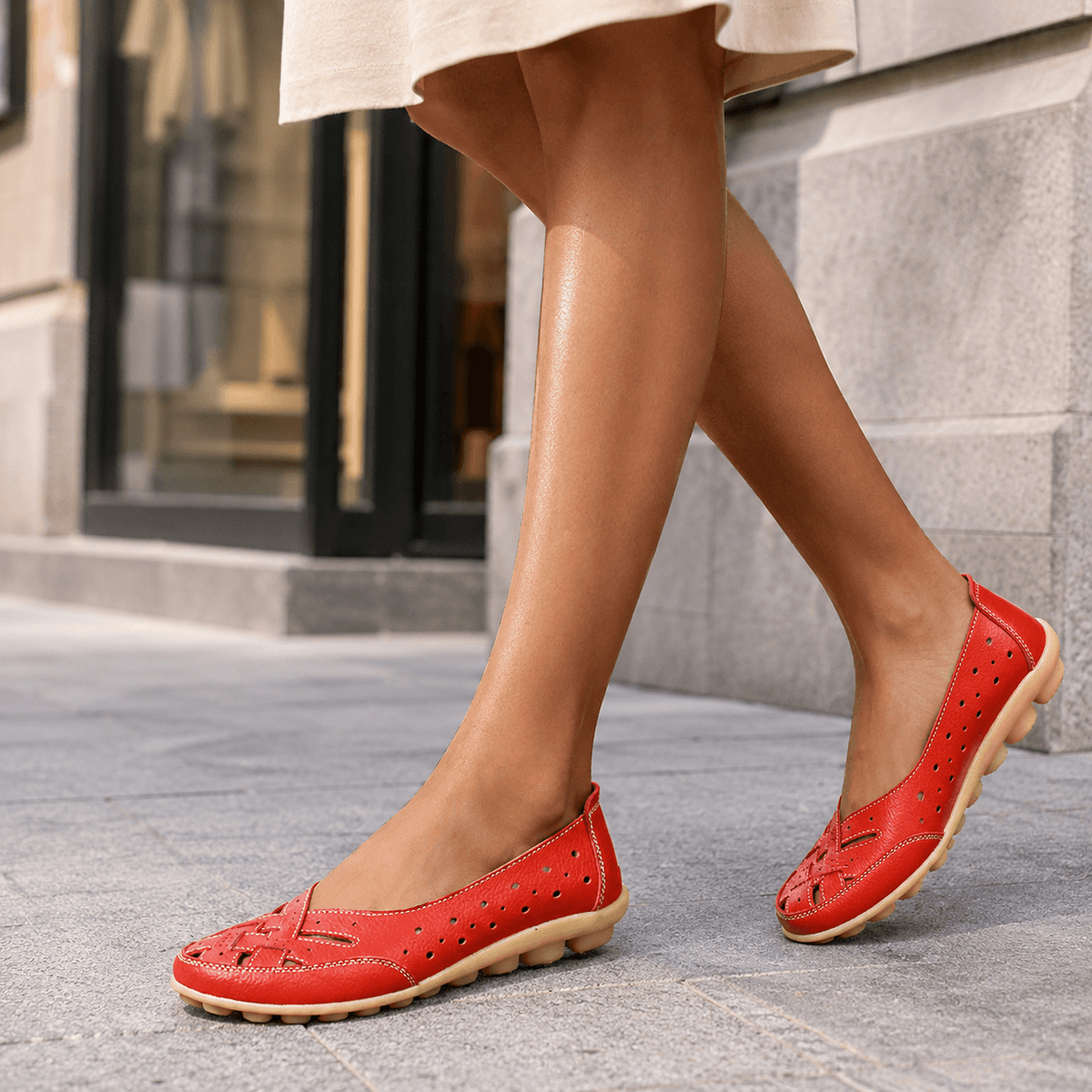 Lively™ Sandalias Ortopédicas de piel