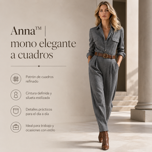 Anna™ | mono elegante a cuadros
