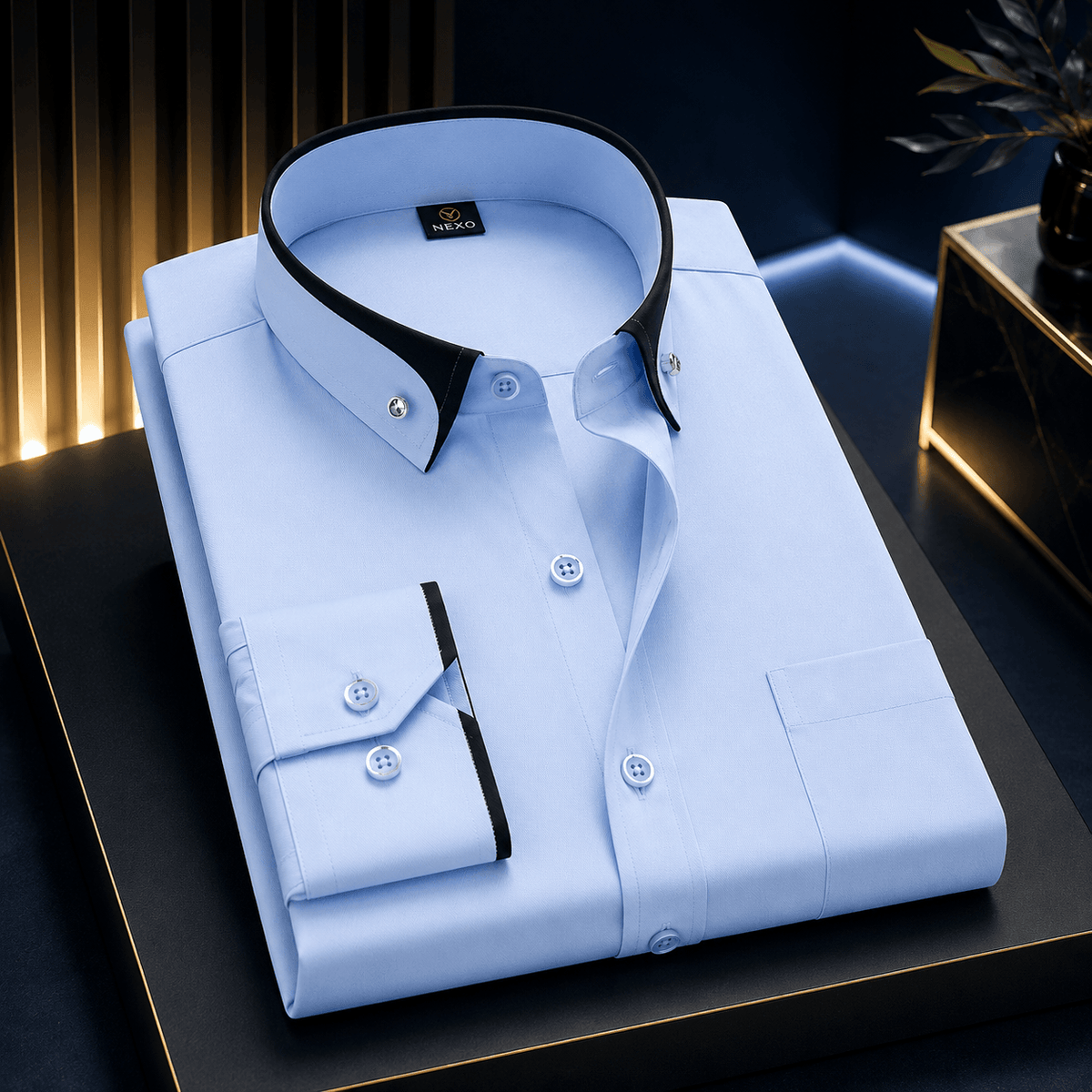 Albert: Camisa Clásica De Algodón Con Mangas Largas