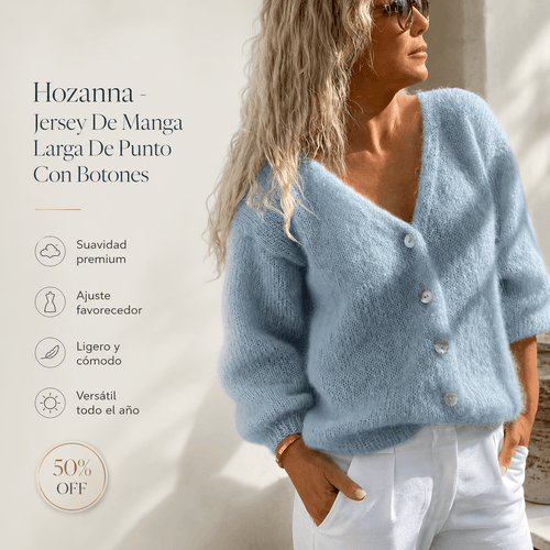 Hozanna - Jersey De Manga Larga De Punto Con Botones