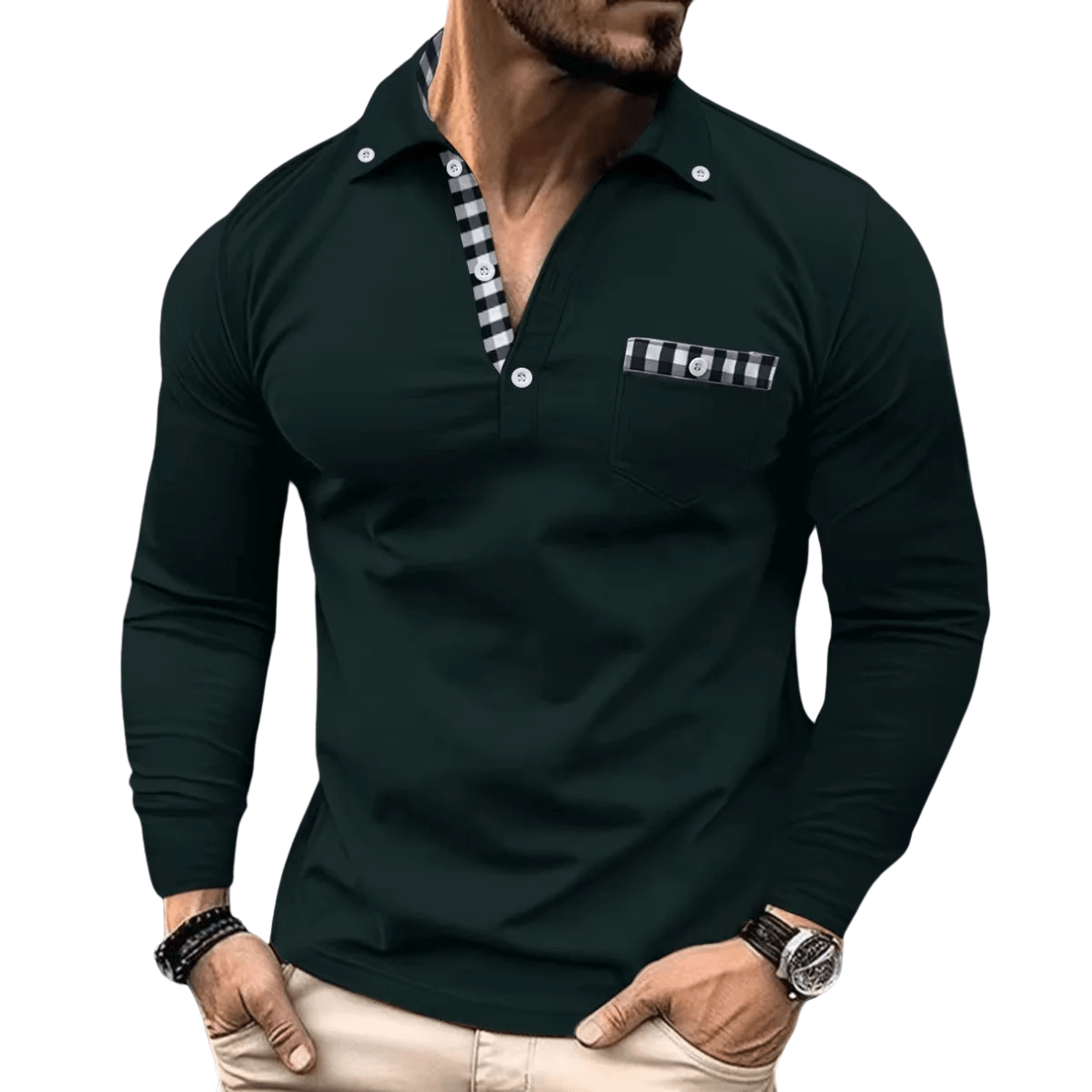 Lotas | Polo Elegante A Cuadros Para Hombre